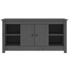 vidaXL TV ormarić sivi 103 x 36,5 x 52 cm od masivne borovine