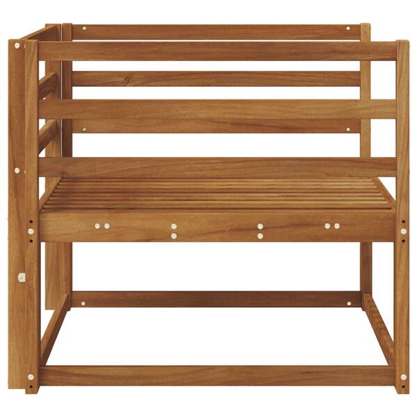 vidaXL Srednja sofa za van Čvrsto drvo akacije Prirodna