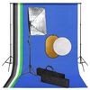 vidaXL Fotografska oprema sa svjetlima softbox, pozadinom i reflektorom
