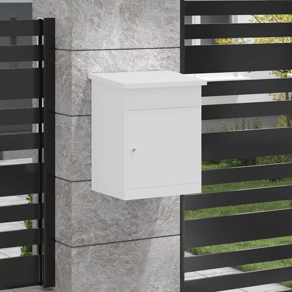 vidaXL Sandučić za pakete s pohranom Bijelo 47,5 x 38 x 59 cm Čelik