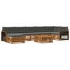 vidaXL Set vanjskih sofa 8 kom. Prirodna i antracit
