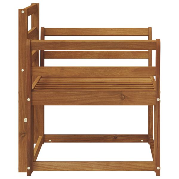 vidaXL Vanjski kauč Čvrsto drvo akacije Prirodna