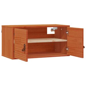 vidaXL Ormar za Zid Vosak smeđa 60 x 30 x 30 cm Čvrsto borovo drvo