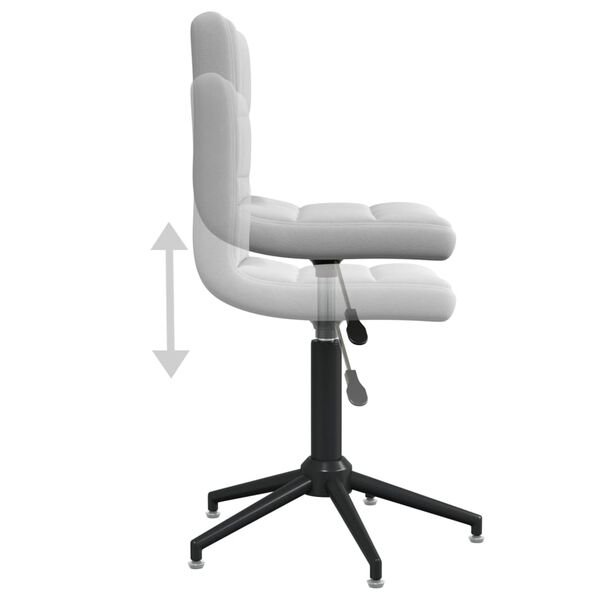 3087667 vidaXL Swivel Dining Chairs 4 pcs Light Grey Velvet (334429&times;2)