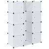vidaXL Modularni ormarić s 9 odjeljaka 109x36,5x143 cm bijeli