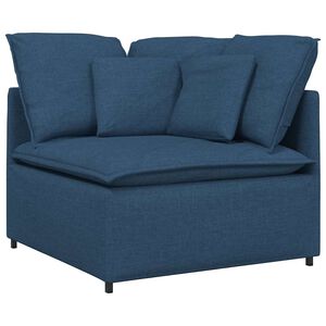vidaXL Modularna Kutna Sofa s Jastucima Plava 100 cm