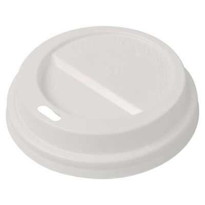 vidaXL 1000 kom Poklopci za Jednokratne Šalice za Kavu Plastika 80 mm