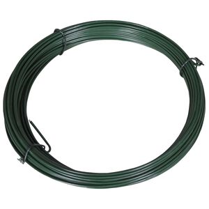 vidaXL Žica za zatezanje ograde 25 m 1,4/2 mm čelična zelena