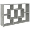 vidaXL Zidna polica siva boja betona 85x16x52,5 cm konstruirano drvo