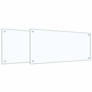 vidaXL Kuhinjski zid 2 kom. *Transparent*an 90 x 40 cm