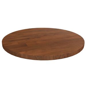 vidaXL Okrugla stolna ploča tamnosmeđa &Oslash;30x1,5 cm tretirana hrastovina
