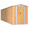 vidaXL Vrtno spremi&scaron;te svjetlosmeđe 192 x 689 x 223 cm pocinčani čelik