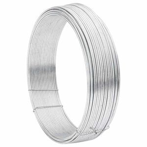 vidaXL Žica za vezivanje ograde Srebrno 25 m Žica vruće pocinkovana