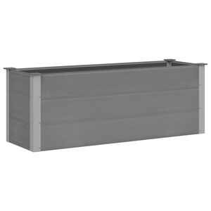 vidaXL Vrtna Posuda za Sadnju WPC 150x50x54 cm Siva