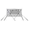 vidaXL Tenda bimini s 3 luka i mrežastim zidovima 183x(137-152)x137 cm