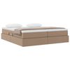 vidaXL Krevet s madracem i skladi&scaron;tem Boja cappuccina 180 x 200 cm