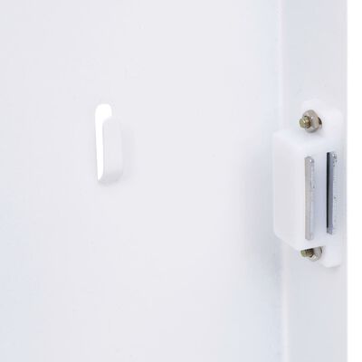 vidaXL Kutija za ključeve s magnetnom pločom bijela 30 x 20 x 5,5 cm