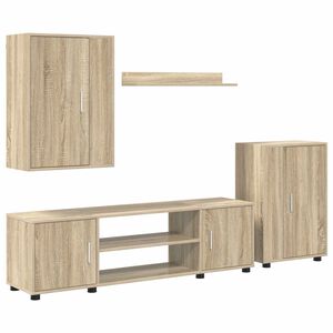 vidaXL Set TV komoda Sonoma hrast Konstruirano drvo