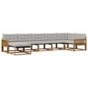 vidaXL Set vanjskih sofa 7 kom. Prirodna i svjetlosiva