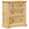 vidaXL Ladičar Corona 80 x 43 x 91 cm od masivne borovine