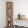 vidaXL Samostojeće kutne police boja hrasta 40 x 41,5 x 180 cm iverica