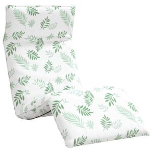 vidaXL Sklopiva ležaljka s uzorkom li&scaron;ća 175x54x8,5 cm Oxford tkanina