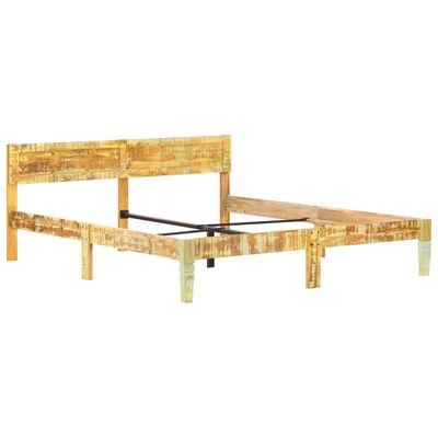 vidaXL Okvir za krevet od masivnog obnovljenog drva 160 x 200 cm