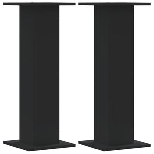 vidaXL Stalci za biljke 2 kom crni 30 x 30 x 80 cm konstruirano drvo