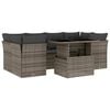 vidaXL 7-dijelni set vrtnih sofa sivi od poliratana