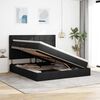 vidaXL Krevet s madracem i skladi&scaron;tem Crna 160 x 200 cm Poliester