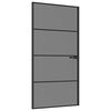 vidaXL Unutarnja vrata 102,5 x 201,5 cm Kaljeno Staklo i Aluminij