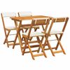 vidaXL Bistro set 5 kom. Prirodna nafta Čvrsto drvo akacije