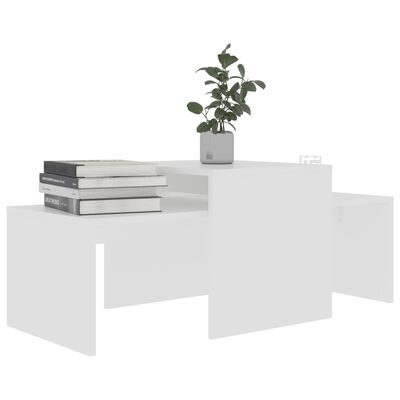vidaXL Set stolića za kavu bijeli 100 x 48 x 40 cm od iverice