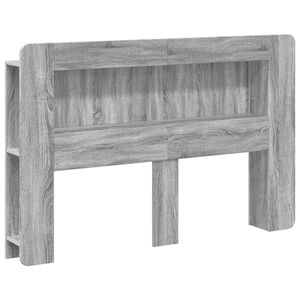 vidaXL Glava kreveta s ormarićem Siva sonoma Konstrukcijsko drvo