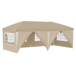 vidaXL Rastezljivi &scaron;ator za zabave 575 x 288 x 245 cm Krem