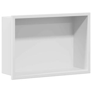 vidaXL Ničica za tu&scaron; Bijelo 30 x 20 x 9,5 cm Nehrđajući čelik