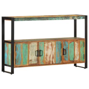 vidaXL Komoda od masivnog obnovljenog drva 120 x 30 x 75 cm
