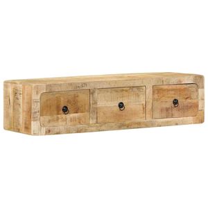 vidaXL Zidni TV ormarić 100x32x25 cm puno drvo grubo mango