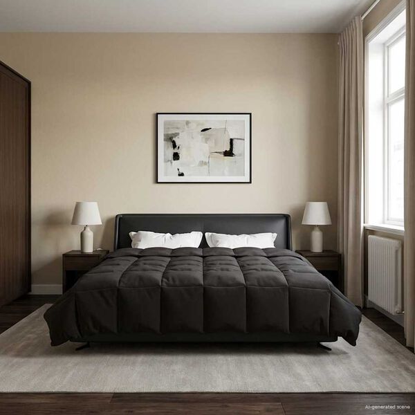 vidaXL Ljetni pokrivač &Scaron;onerisan Antracit 220 x 260 cm Mikrovlakna