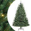 vidaXL Umjetno božićno drvce s nogom Zelena 240 cm PVC i metal