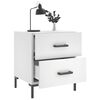 vidaXL Noćni ormarić bijeli 40 x 35 x 47,5 cm od konstruiranog drva