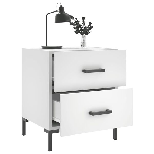 vidaXL Noćni ormarić bijeli 40 x 35 x 47,5 cm od konstruiranog drva