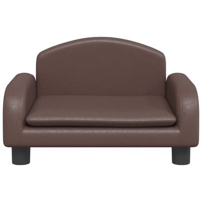 vidaXL Dječja fotelja smeđa 50 x 40 x 30 cm od umjetne kože