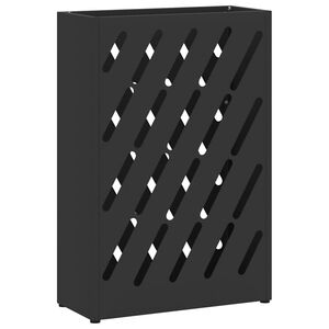 vidaXL Stalak za ki&scaron;obrane Crna 28 x 12 x 41 cm Čelik