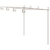 vidaXL Vrtna pergola antikna smeđa 4 x 3 x 2,5 m željezna