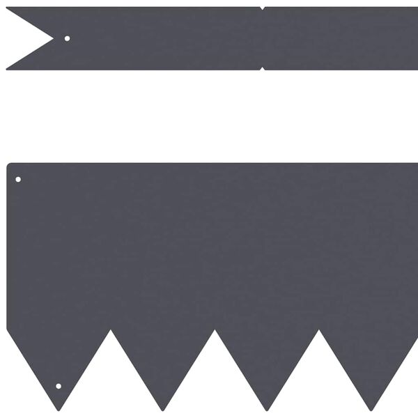 vidaXL Ograda oko Travnjaka 20 pcs Antracit 100 x 0.05 x 20 cm