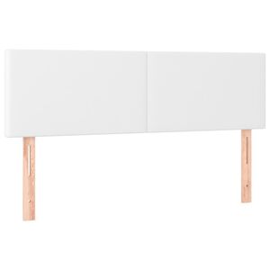 vidaXL Uzglavlja bijela 144x5x78/88 cm od umjetne kože