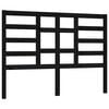 vidaXL Uzglavlje za krevet crno 126 x 4 x 104 cm od masivne borovine