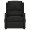 vidaXL Električni naslonjač od tkanine crni