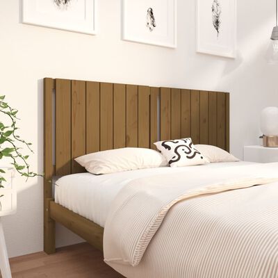 vidaXL Uzglavlje za krevet boja meda 155,5x4x100 cm masivna borovina
